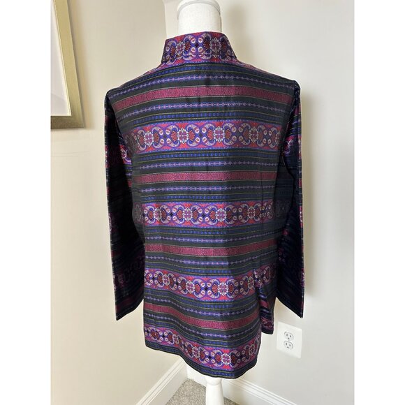 Talbots Woman Petites 16W Petites Silk Blend Kimono Style Jacket Blazer - Picture 5 of 14